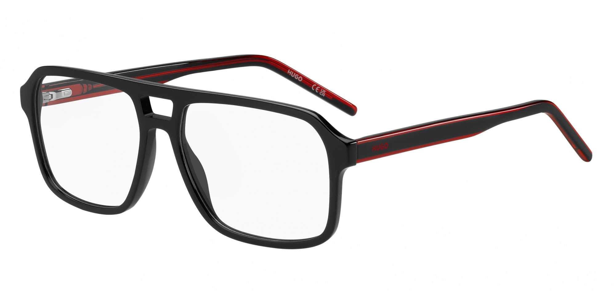 Hugo Unisex Black Glasses, 55 Mm, Hg 1299 Sunglasses