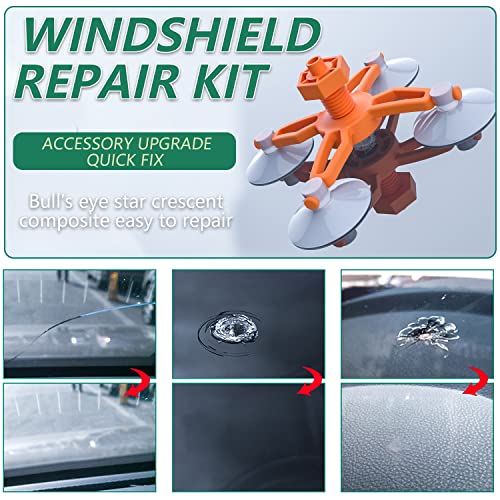 image for PEAKTOW Windshield Repair Kit, Car Windshield Crack Repair Kit, 2 Pack