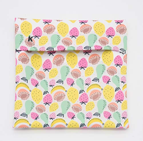 imaskki Bolso Porta BOCADILLOS Reutilizable Color Frutas