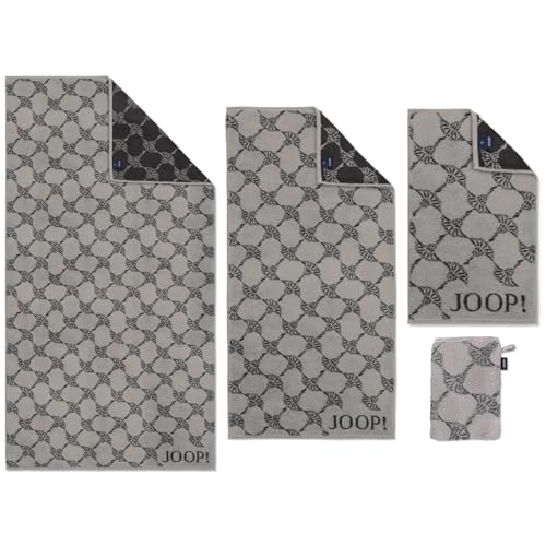 Joop! Frottiertücher Handtücher Classic Cornflower 1721 77 Platin Silber Grau Kornblume Geblümt Frottee Baumwolle Größe:Handtuch 50x100 cm
