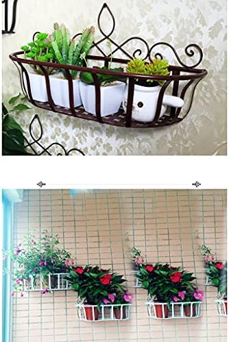Plant Stand—Wall-Mounted Flower Stand, Wrought Iron Plant Holder, Outdoor Pot Display, Garden Decor, Hanging Flower Pot Support, Perfect for Home and Patio Gard image 4