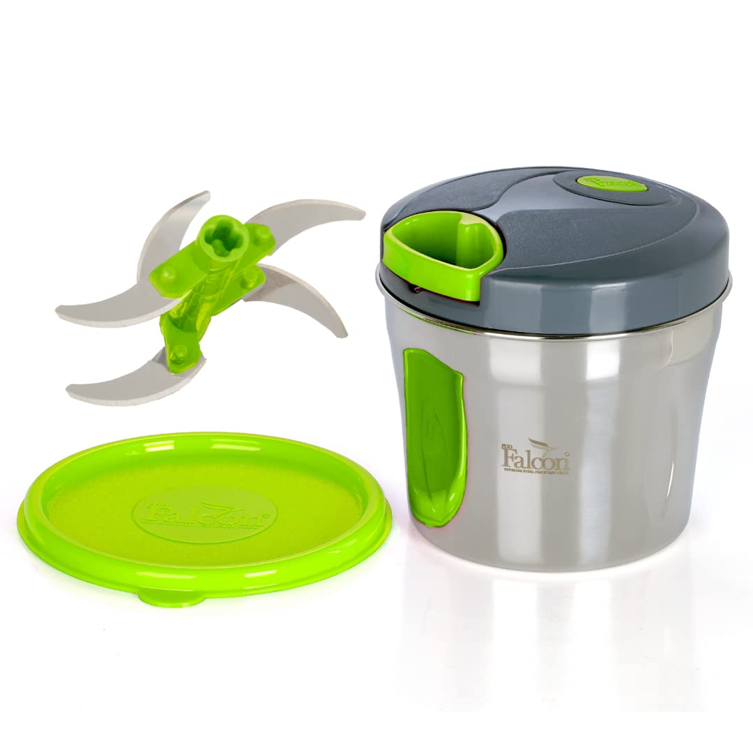 See full amazon price history chart for PddFalcon Food Grade Stainless Steel Handy and Compact Vegetable chopper with 5 Blades and 6 Flow Breakers for Effortlessly Chopping Vegetables and Fruits for your Kitchen (900ml, Green) PddFalcon Food Grade Stainless Steel Handy and Compact Vegetable chopper with 5 Blades and 6 Flow Breakers for Effortlessly Chopping Vegetables and Fruits for your Kitchen (900ml, Green) (B0B97WKW1J) Amazon Price History, Amazon Price Tracker