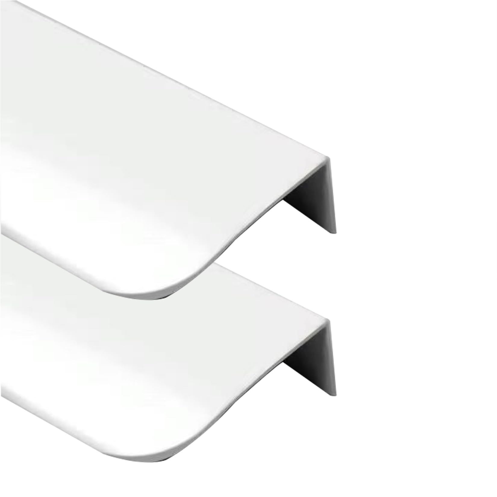 Nowoczesne uchwyty do szafek, 2 opakowania ukrytych uchwytów do szafek kuchennych, niewidoczne uchwyty do szuflad, gałka do drzwi z profilu aluminiowego do szafy, szafki na wino, łazienki, s