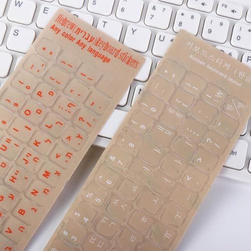 4 piezas stickers teclado ruso para laptop y PC miniatura 4