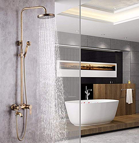 Systèmes de douche de pluie de luxe en bronze au design vintage raffiné