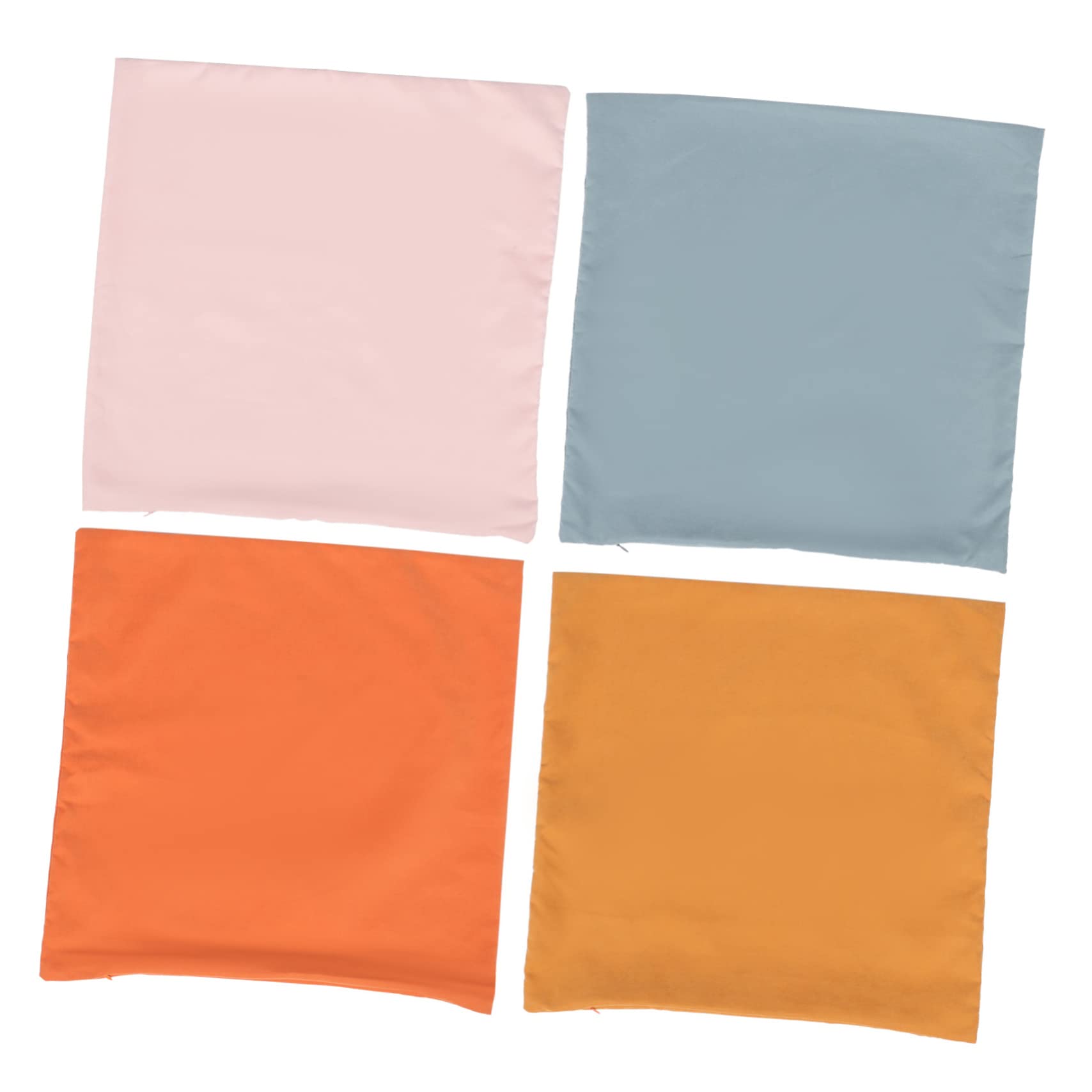 Housse de coussin Cabilock : lot de 4 taies d'oreiller de lit au design épuré