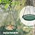 VIHSIPR Hanging Bird Feeder for Outdoors – 9 in Metal Mesh Bird Feeder Tray Platform for Finches, Chickadees & Small Birds, Green