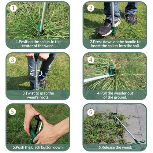 Walensee WT-001G Weed Puller, Stand Up Weeder Hand Tool thumb #7