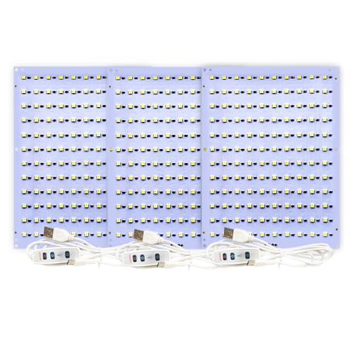 Sprouture Lab 3pcs CMYK led Backlight Board for Bambu lab 3D Printer P2S/A1/P1P/X1C Lithophane Panel LED Light Kit Makerworld DIY Light Kit 5V Type-C with Brightness Control DIY Replacement PCB