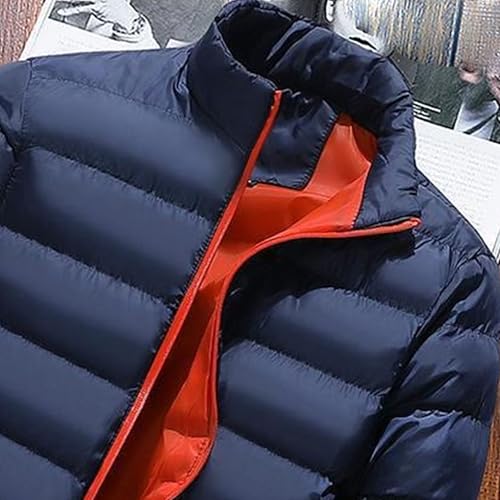 2 Pack Puffer Jacket for Men Lightweight Insulated Warm Winter Coats Thicken Puffy Jacket for Hiking Travel Snow3