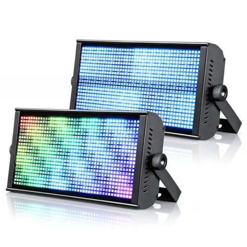 BETOPPER LF105 Stage Strobe Light Bar, 945 * 0.5W Matrix RGB DJ Strobe Lighting with 7x15 Pixel...