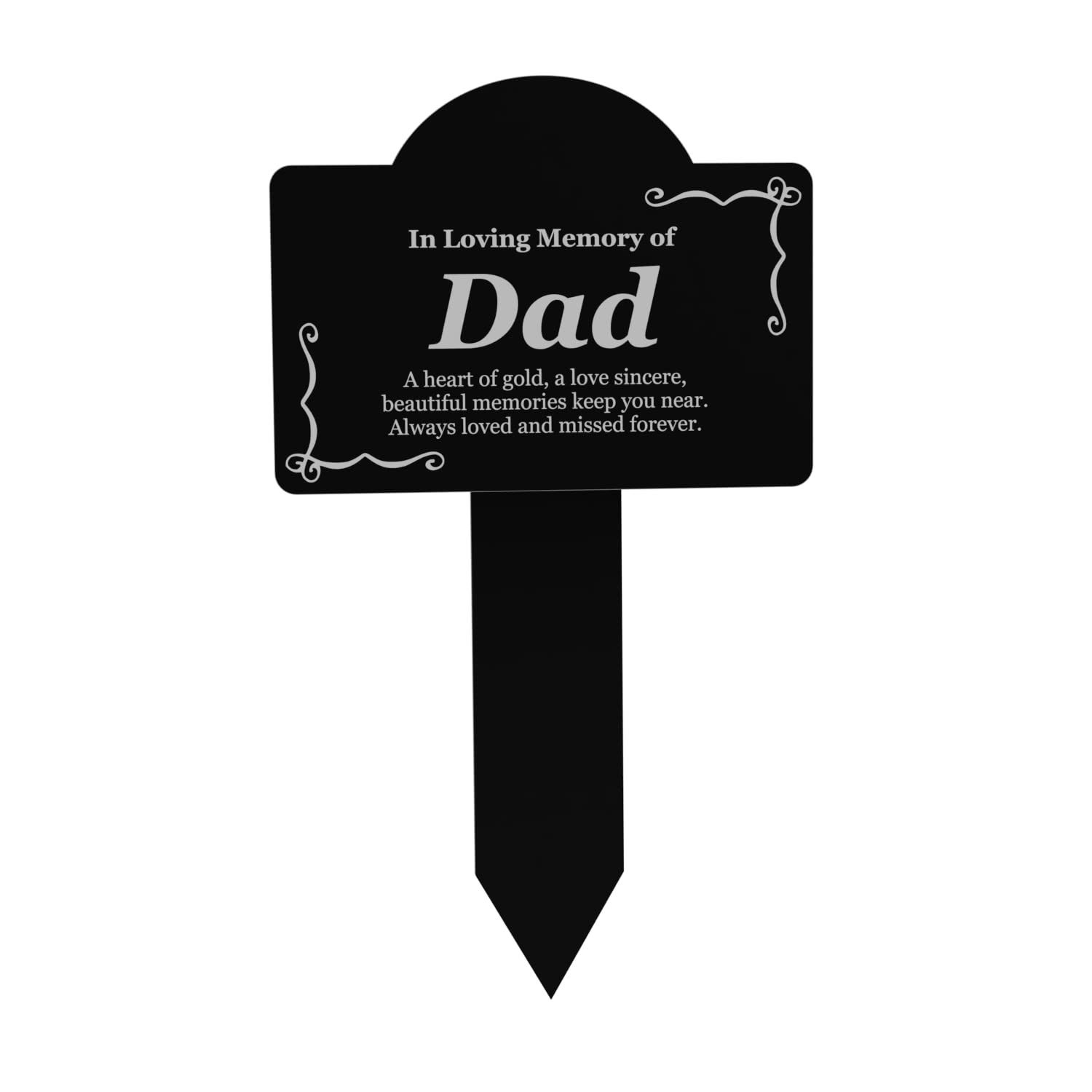 Regalo Lutto Per Padre Targa Commemorativa Per Papà - In Ardesia,  Resistente Alle Intemperie, Con Supporto Pietra Ardesia Per Ricordo Papà  Con Stampa UV Resistente, image size:1500x1500