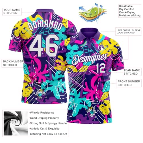 Custom Golf Polo Shirts for Men Women Youth Boys Personalized Tennis Bowling Jerseys Design Your Own Casual Team Uniforms3