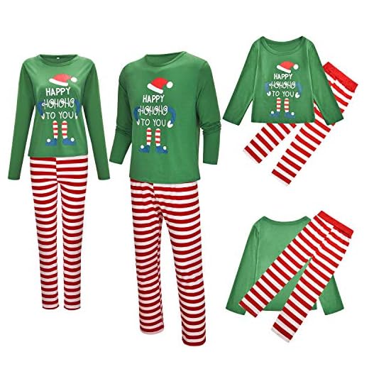 TMOYJPX Pijama Navidad Familia Conjunto Hombres Mujeres Niños, Pijama Entero Pijamas Parejas a Juego - Pijamas Navideños Familiares Divertidos