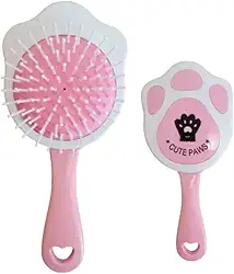 Escova de Cabelo Infantil em Formato de Patinha – Cerdas Macias e Conforto para Pentear sem Dor (COR SORTIDA)