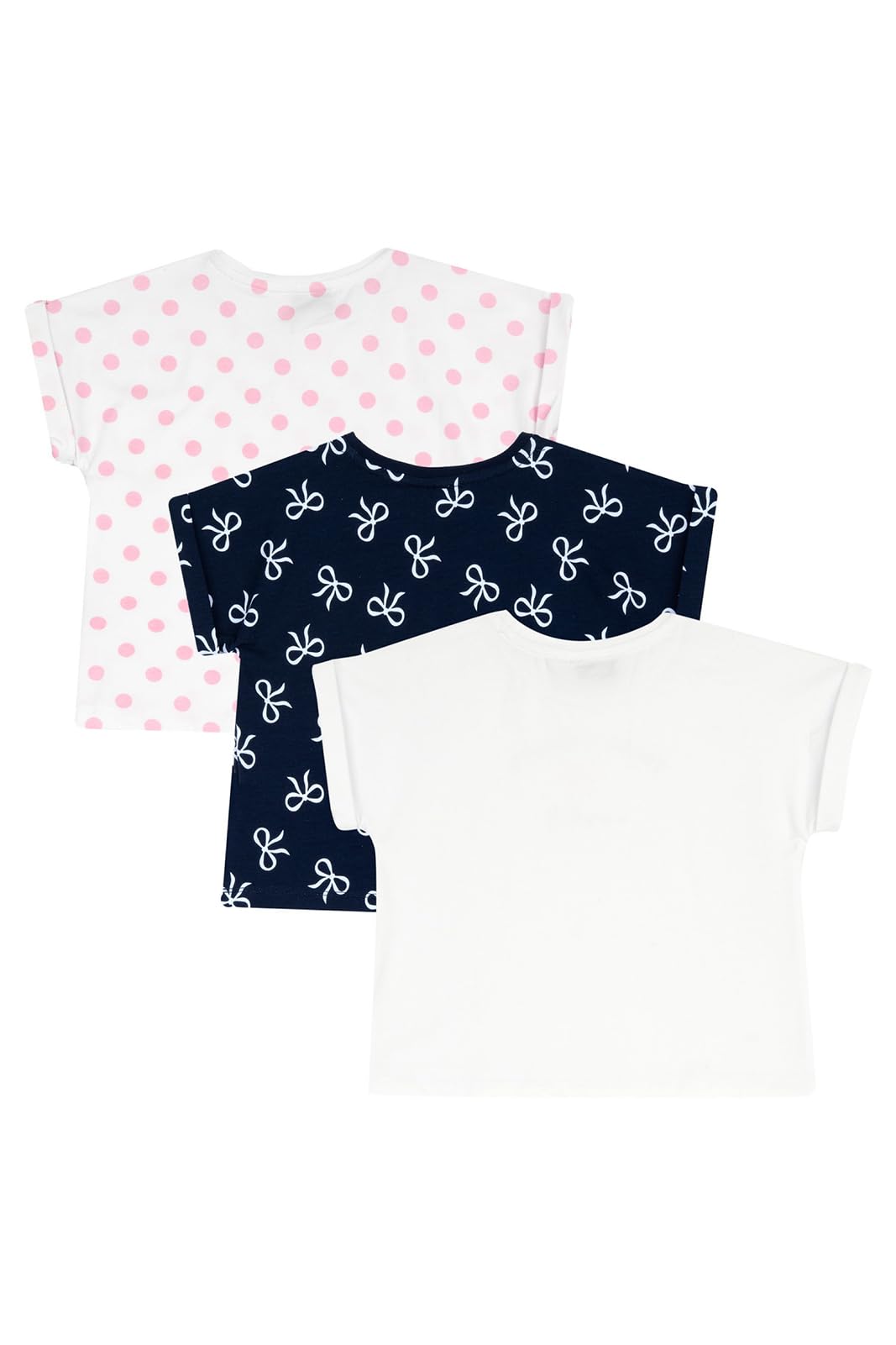 Chicco, Camiseta Niña, Conjunto de 3 Camisetas de Manga Corta, 100% Algodón, Ideales para Primavera y Verano, Ropa Niñas, Designed in Italy