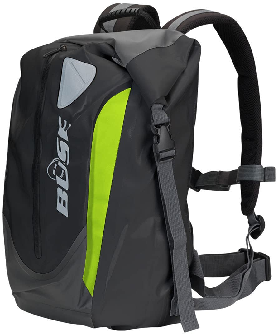 Büse Rucksack Wasserdicht Schwarz-Neongelb | Wasserdicht