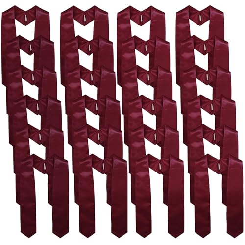 Image of GraduationMall 24 Pieces 72 Inch Plain Graduation Stole Bulk Sublimation Blank Honor Graduation Sash Unisex Adult