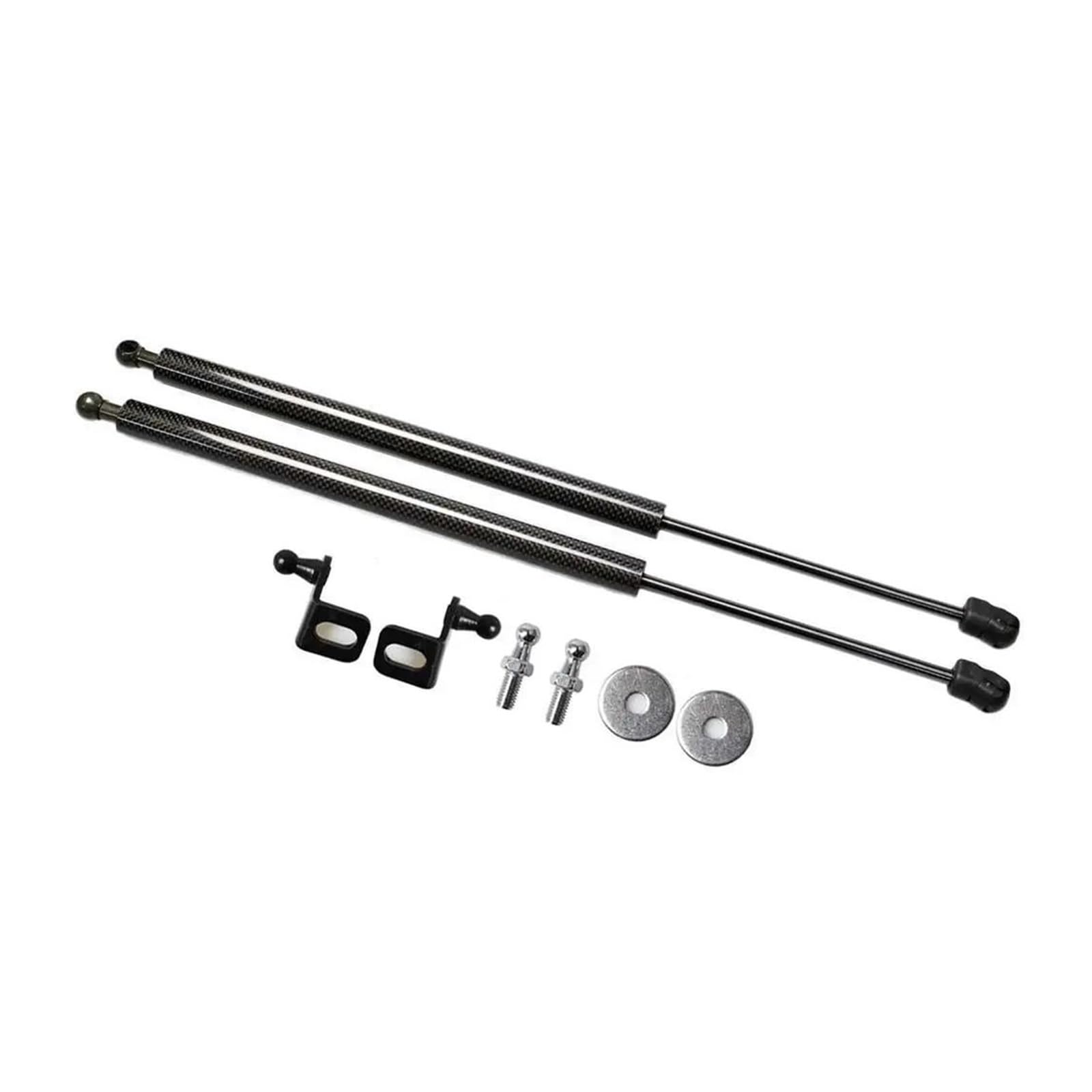Front Bonnet Gas Struts For Skoda For Karoq NU7 2017-2023 Front Hood Bonnet Modify Gas Struts Shock Damper Lift Supports Absorber Prop Rod Arms Gas Struts Bonnet (Color : BK Carbon Fiber