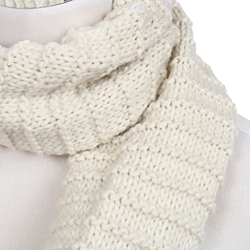 TrendsBlue Premium Solid Chunky Ribbed Knit Warm Infinity Loop Circle Scarf4