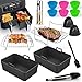 Ninja Heißluftfritteuse Zubehör - Airfryer Zubehör für Ninja Foodi Max Dual Zone AF400EU, AF300EU, AF400EUCP 7.6L-9.5L Und Anderen Dual Zone Air Fryer | BPA-frei,Spülmaschinenfest,... Accessories