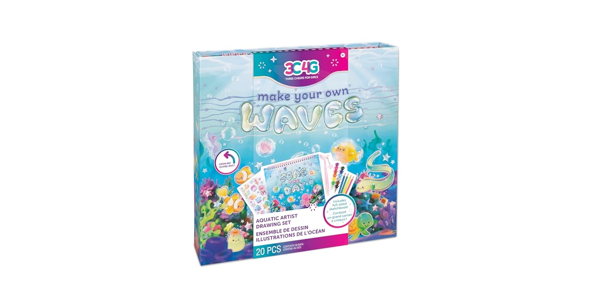 Amazon.com: 3C4G: Seas The Day! Aquatic Artist Drawing Set