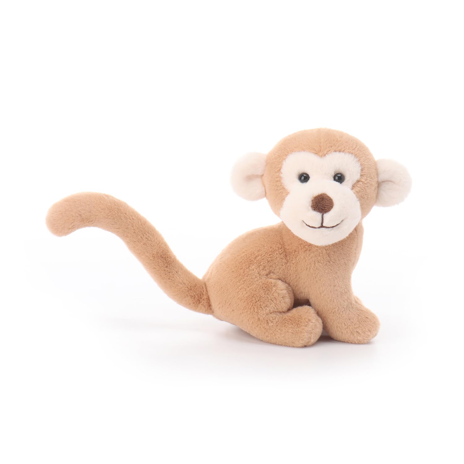 Apricot Lamb Curious Monkey Plushies Soft Stuffed Animals Plush Toys 5.5"