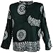 Produktbild GURU SHOP Indisches Mantra Shirt, Goa Hippie Hemd, Schwarz, Synthetisch, Size:S, Hemden Alternative Bekleidung