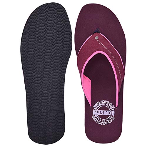 Image of DR PLUS Women's Healthcare, Diabetic and Orthopedic Light Weight MCR /MCP Footwear /Sandals /Slipper /Chappal