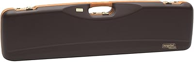 Negrini Cases 1602LX/4707 Shotgun Case for O/U SXS/ABS/1 Gun/1 Barrel up to 32 3/4-Inch, Brown/Brown