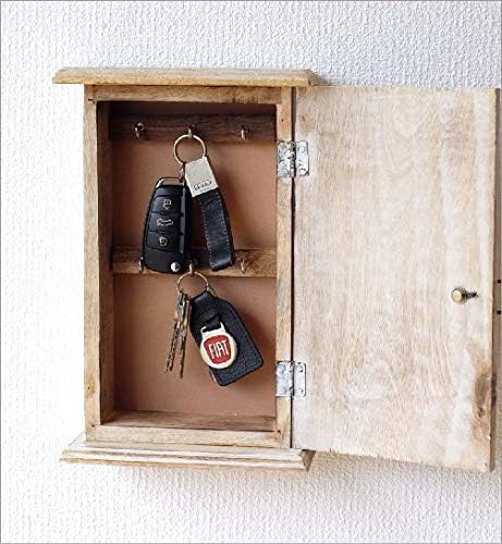 Amazon キーボックス 玄関 鍵掛け インテリア 鍵収納 木製 ウッド壁掛けキーボックス フローラ Tom4497 フック オンライン通販
