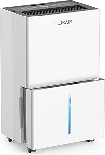 4000 Sq.ft Dehumidifiers for Basements and Home, 50 Pint Dehumidifier for Large Room Basements with Auto and Manual Drainage, Intelligent Humidity Control, Auto Defrost, 24H Timer, Child Lock