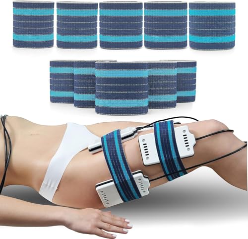 Elitzia Vendaje elástico azul y azul real tradicional para máquinas de belleza, bandas de lipoláser, piezas de repuesto, 3 tamaños, 10 unidades, ETL06BD