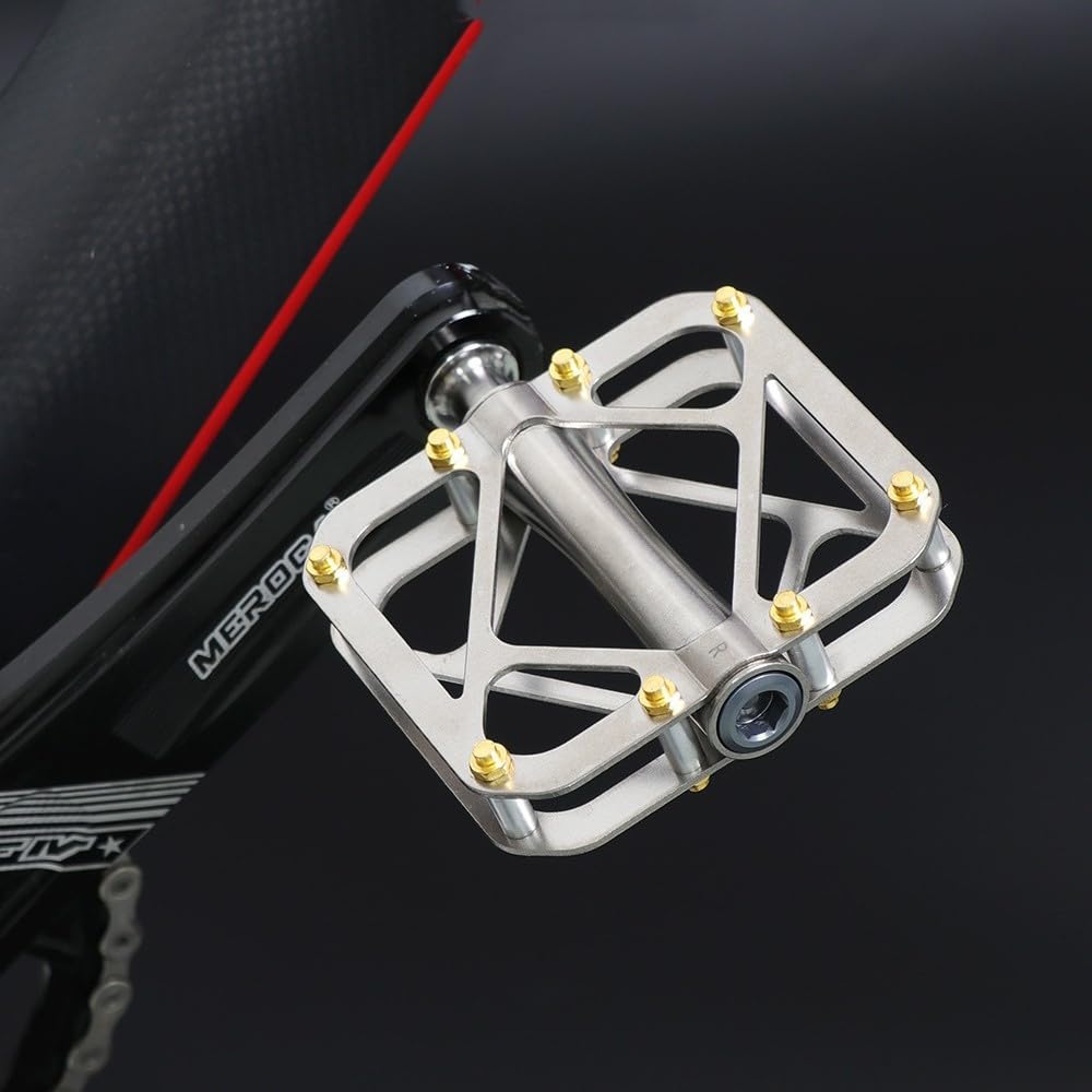 Fahrradpedale Titanachse Titanrahmen MTB Rennrad 9/16 Zoll Pedale für Brompton Pedale Schnellspanner Ultraleicht