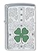 Produktbild Zippo 250 Dazzling Clovers Feuerzeug, Messing, High Polish Chrome, One Size