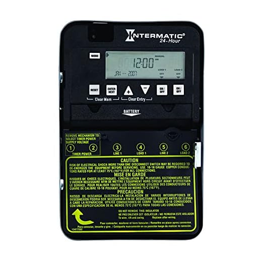 Intermatic ET1125C 24-Hour 30-Amp Electronic Time Switch, 120-277 VAC, NEMA 1, 2-Circuit/30-Amp Rating