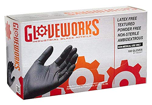 5 mil, Latex Free, Textured, Nitrile Gloves