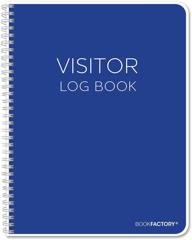 BookFactory Visitor Log Book/Visitor Register/Guest Sign