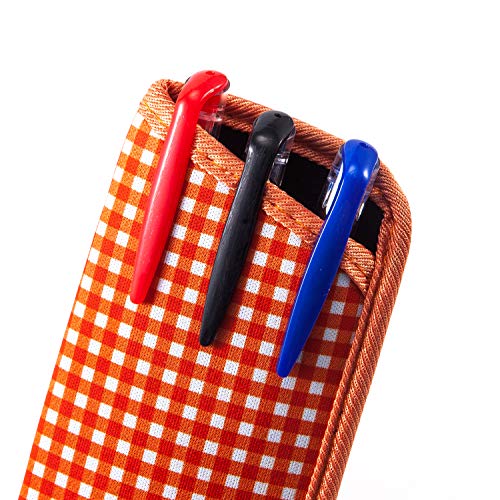 Image of TRIUMPH VISION Reading Glasses Pouch Eyeglass Sleeve Soft Case Slim 3 Pack | Alternative to Bulky Case Lightweight,Neoprene Lined Padded Protect Optical lens Slip in, Cute Pattern Portable for Daily Use