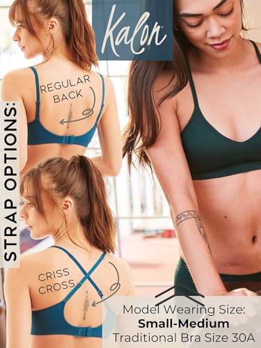 Image of Kalon Women's 4 Pack Demi Padded Bralette Wireless Comfortable Bra