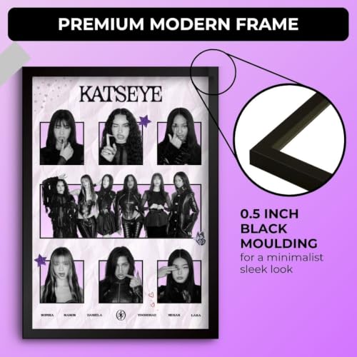 Image of Katseye Poster Aesthetic | Katseye Framed A4 Poster | Sophia, Manon, Daniela, Yoohchae, Megan, Lara| 31 x 23 cm | Sleek Aesthetic Frame for Wall, Room Decor, Gifting, Study Table (F 205)