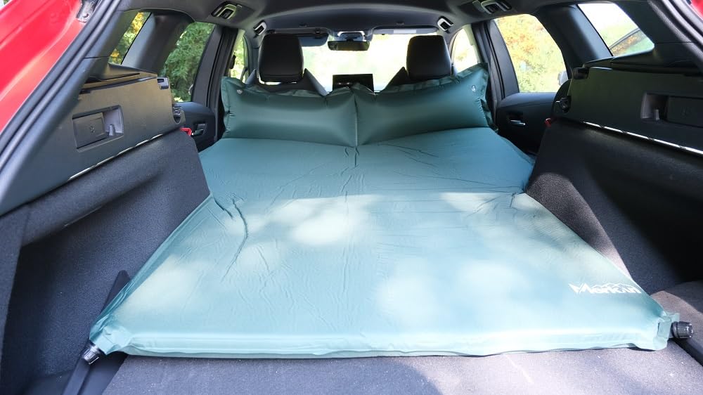 Colchoneta autoinflable, colchón de camping de 5 cm de espesor, espuma autohinchable, cómoda colchoneta para dormir, camping, actividades al aire libre, senderismo, viajes, tienda de campaña, coche