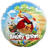 Mayflower Distributing Unisex Adult Angry Birds Foil Balloon Black Medium