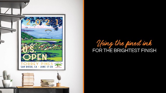 Amazon.com: Lee Wybranski Official Golf Art / 2015 U.S. Open Major