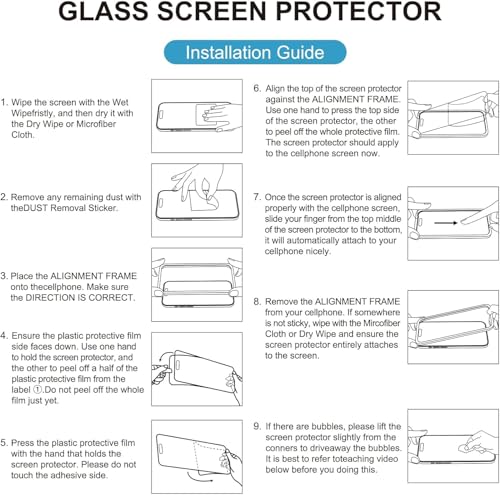 Image of DPJ Matte Anti-Glare Tempered Glass for iPhone 16 Pro Max (6.9 Inch) With Installation Kit | Military-Grade Screen Protector | Edge to Edge Coverage | Black [Matte] [Pack of 1]