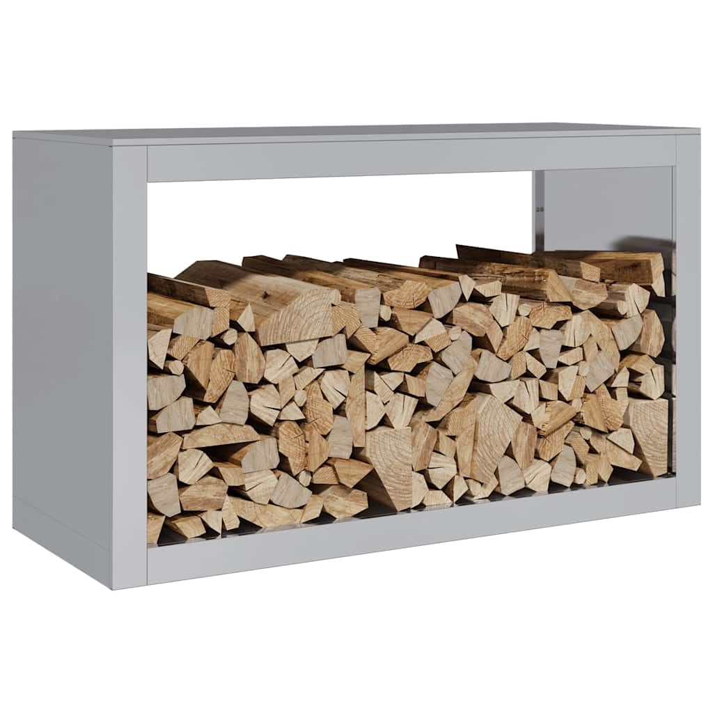 Brennholzregal aus verzinktem Stahl 100x40x60 cm, robustes Feuerholz Regal für Kamin und Ofen, praktischer Holzständer für Innen und Außen