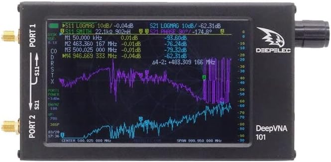 101 10K-1.5GHz Analizador de red vectorial HF VHF UHF Analizador SWR Medidor actualizado de NanoVNA-F