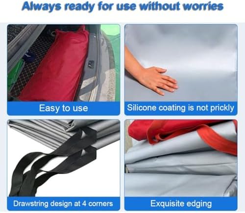 Emergency Fire Blanket for Cars & Trucks - 19.7x29.6ft Fireproof Tarp for Electric Vehicle Safety, Automotive Fire Suppression & Flame Retardant Protection
