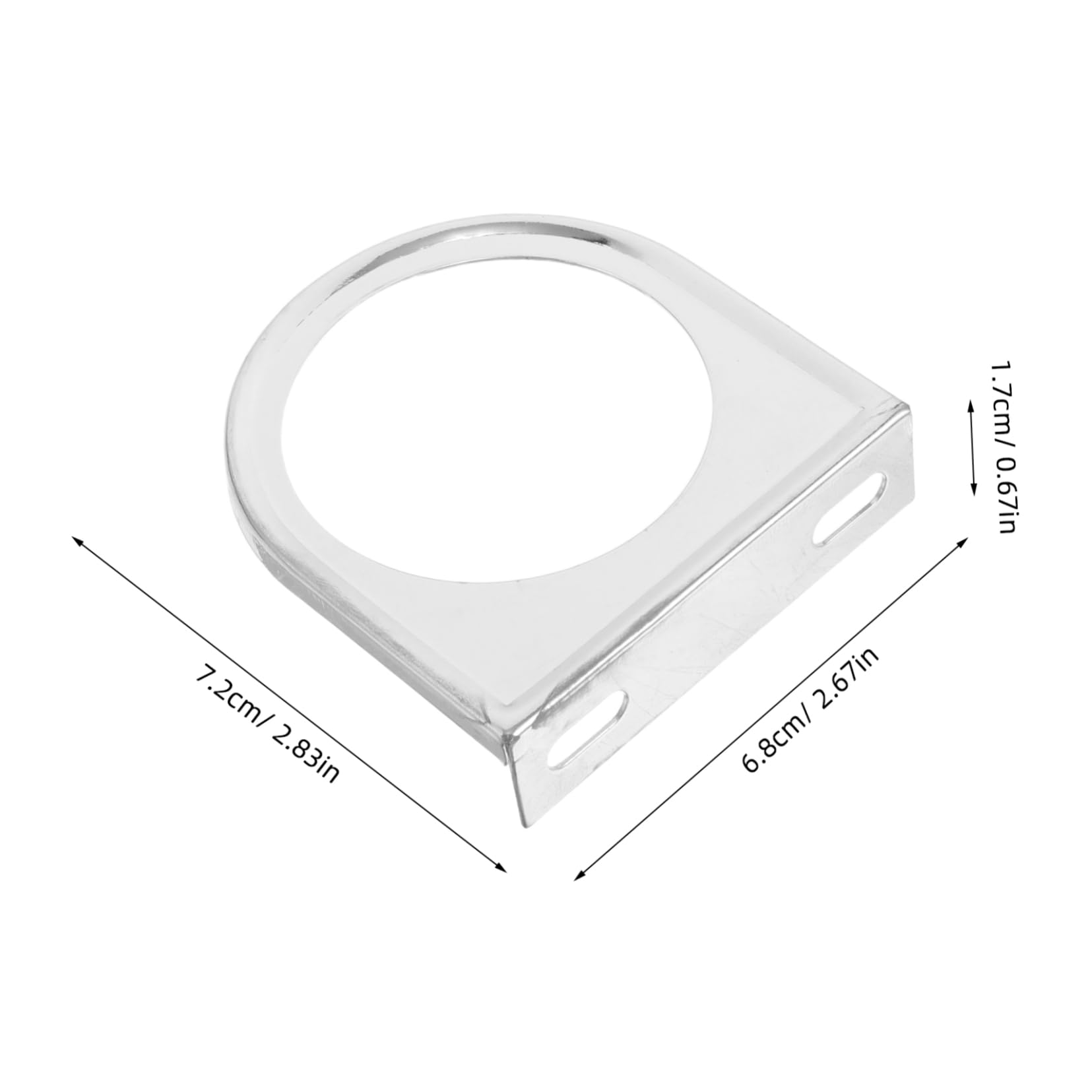 Unomor Durable Iron Panel Holder for Cars Trucks and Boats Easy Installation with Chrome Plated Finish for Enhanced Interior Style