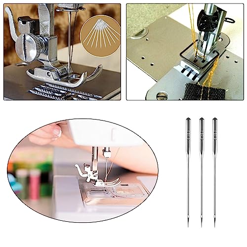 50pcs Sewing Machine Needles Household 65/9 75/11 90/14 100/16 110/18 Universal Each Model 10pcs with a Needle Threader Suitable for Domestic Heavy Duty Sewing Machine and Wide Range of Fabrics - Image 4